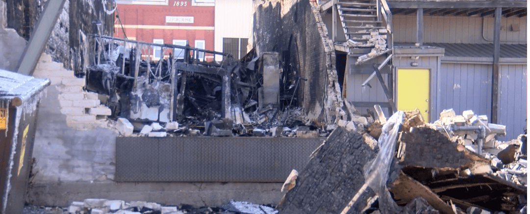 2024-02-25 TOMAH fire rubble