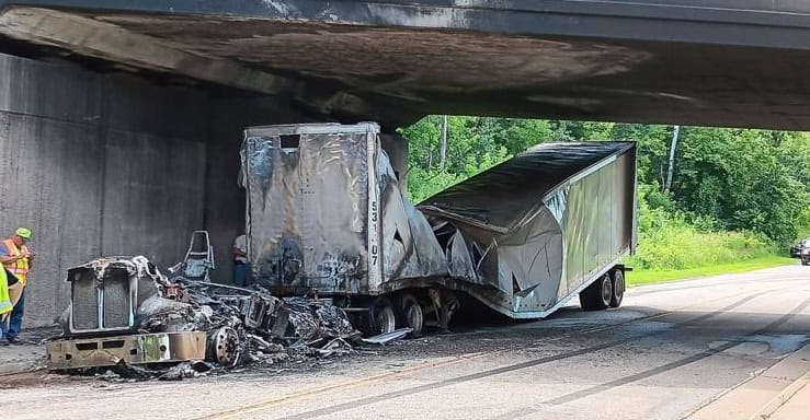 2025-07-18 dakota truck fire