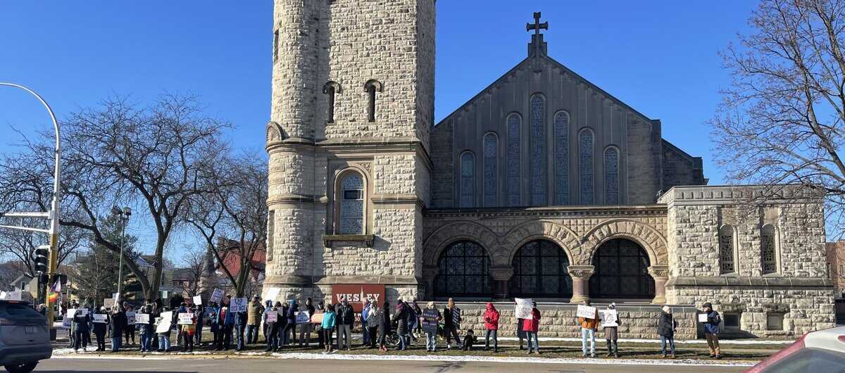 2026-01-09 WNA protest WESLEYY METH church