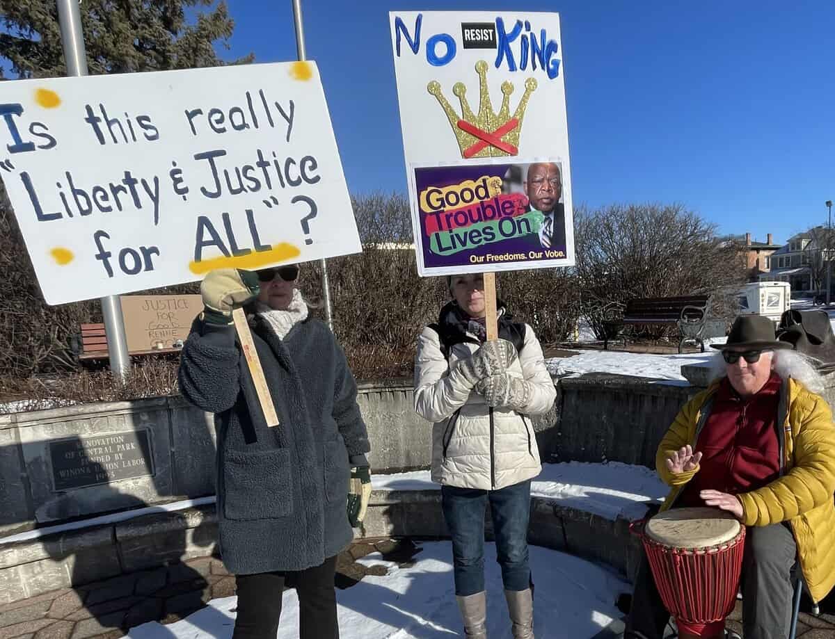 2026-01-09 WNA protest drummer