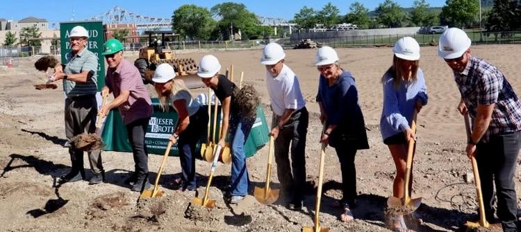 667WNA levee hotel ground breakg 667WNA levee hotel ground breakg - Winona Journal