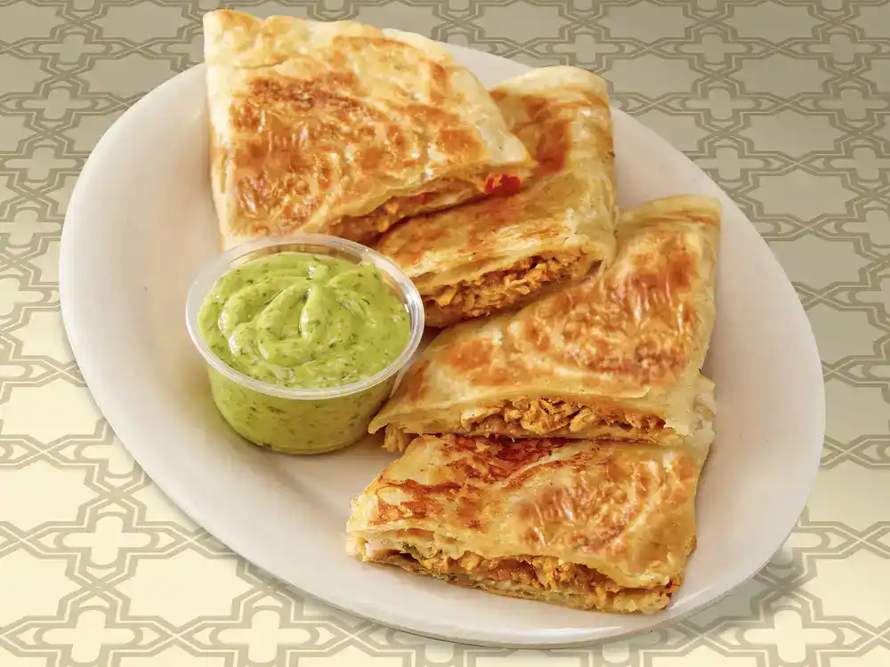 FAIR tandoori chicken quesaratha - Winona Journal