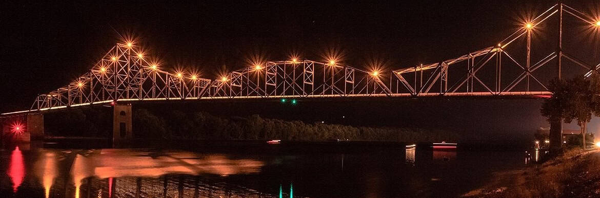 LANSING bridge t night LANSING bridge t night - Winona Journal