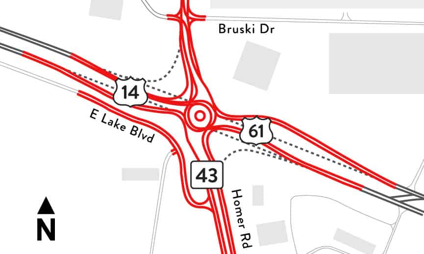 Mankato Ave rotary map