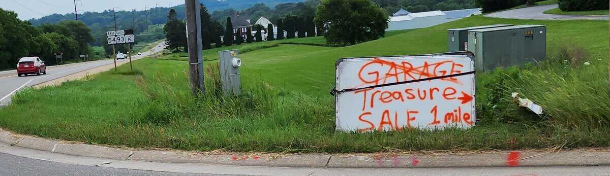SIGN garage sale - Winona Journal