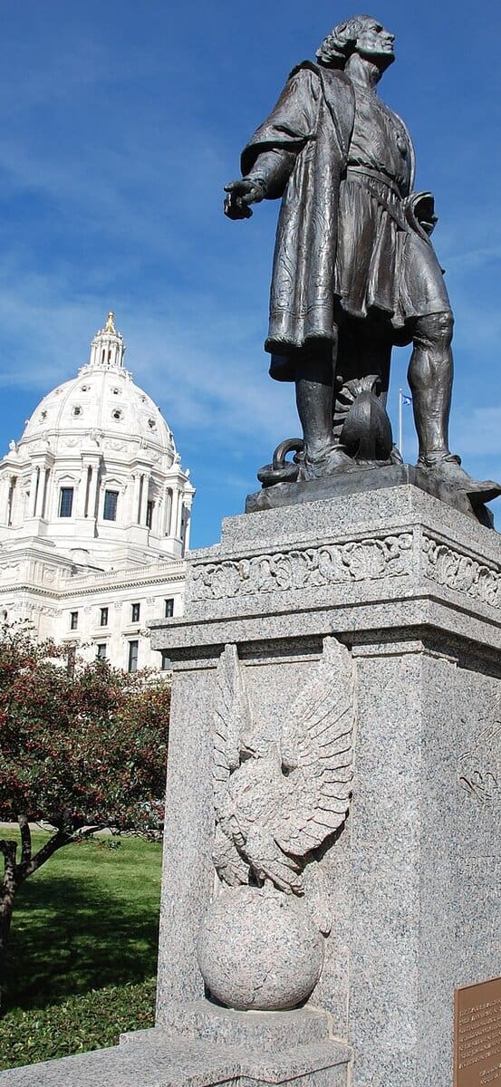 STP COLUMBUS christoher statue STP - Winona Journal