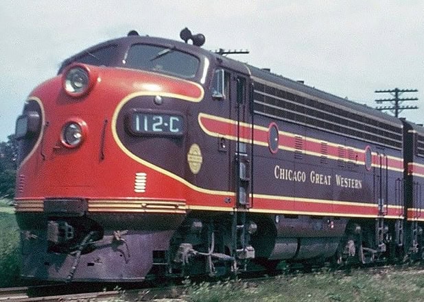 TRAIN chic grt westrn loco