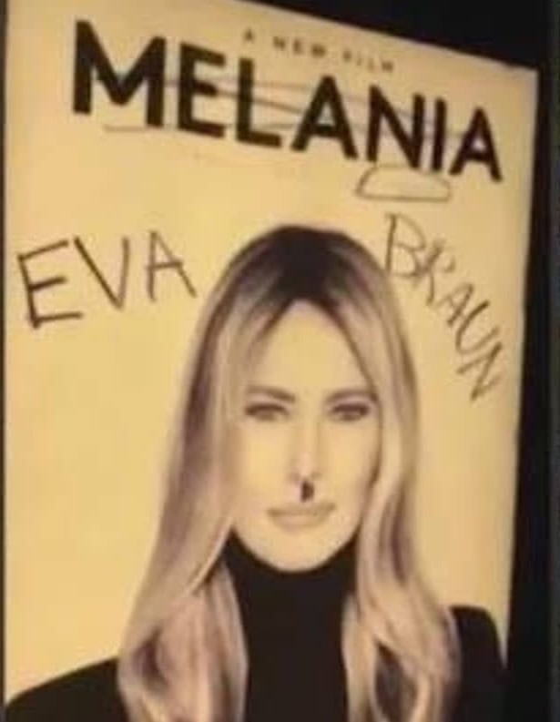 TRUMP melsnia marked up poster A