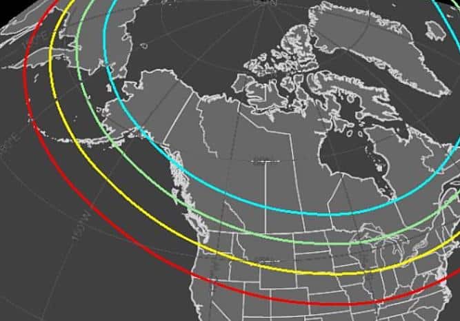 northerjh lights map 2022